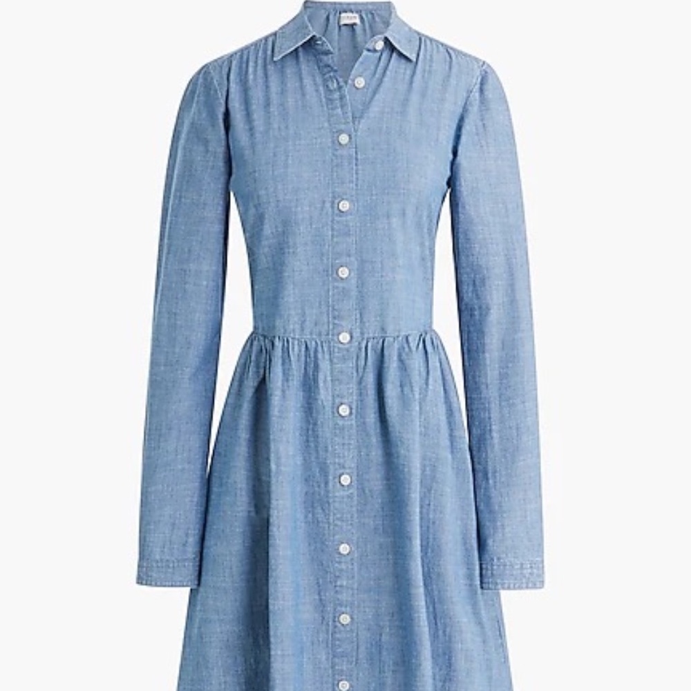 COPY - J.Crew Chambray Collared Shift Dress